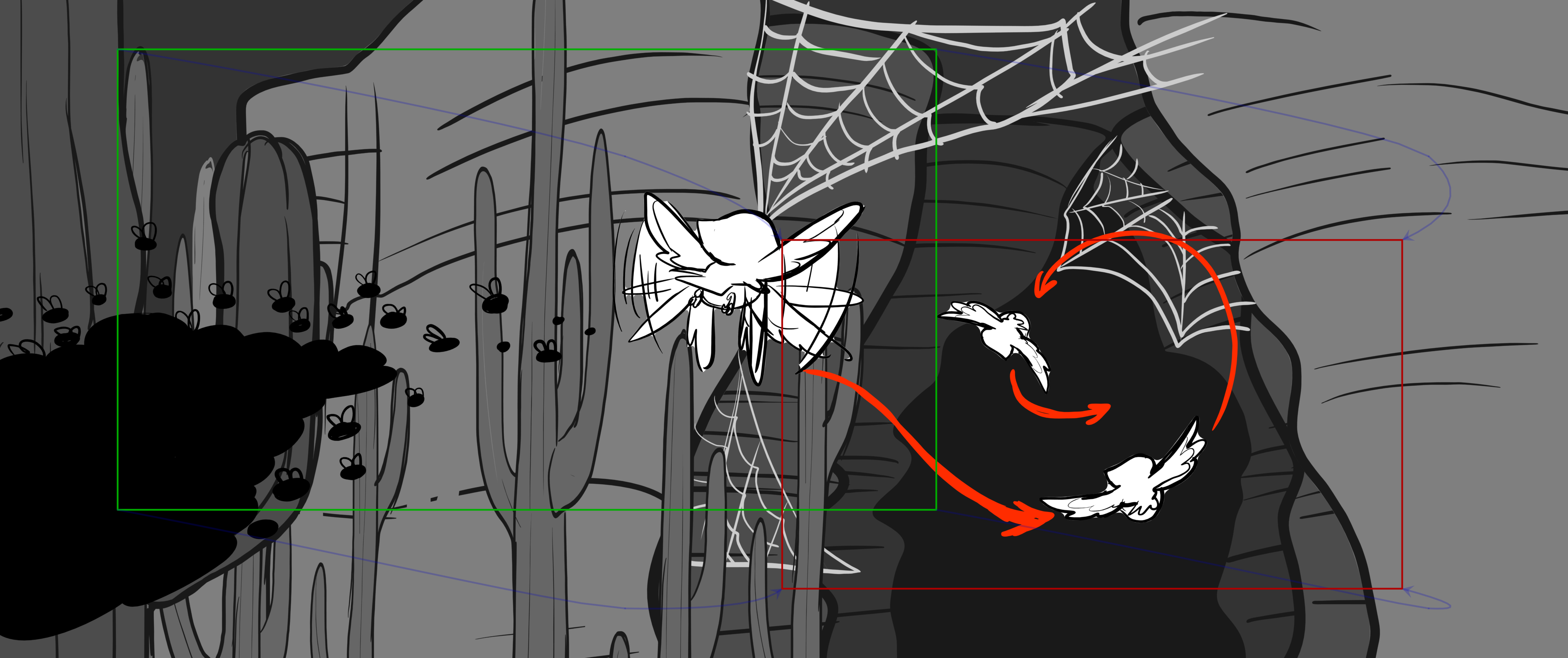 Venom Wars — Escena 15, panel 8, storyboard by Melissa Ballesteros